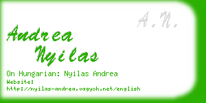 andrea nyilas business card